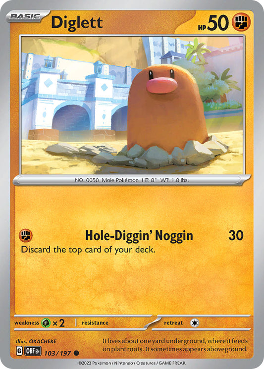 Diglett | Obsidian Flames 103/197