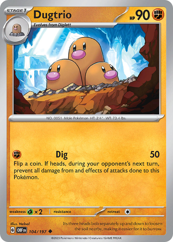 Dugtrio | Obsidian Flames 104/197