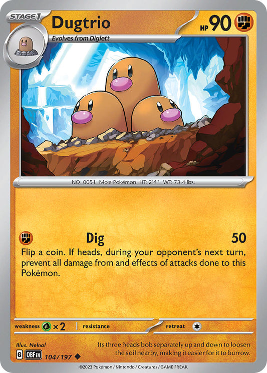 Dugtrio | Obsidian Flames 104/197