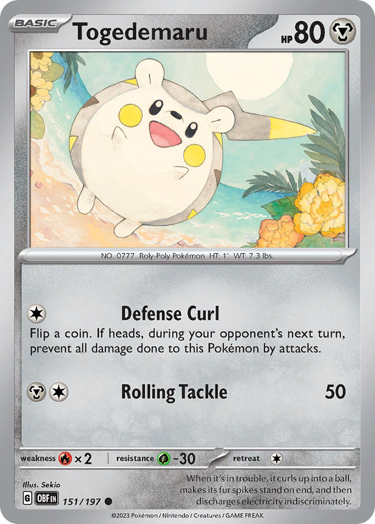 Togedemaru | Obsidian Flames 151/197