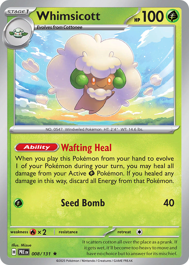 Whimsicott | Prismatic Evolutions 008/131