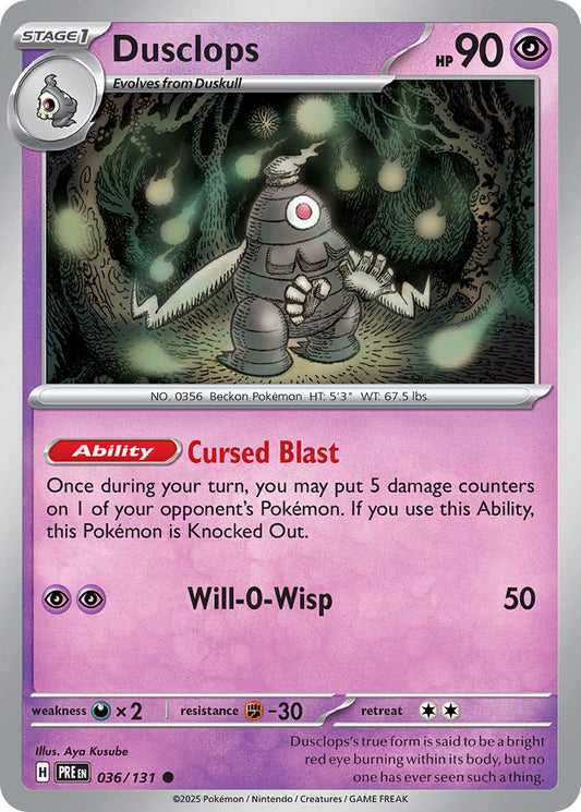 Dusclops | Prismatic Evolutions 036/131