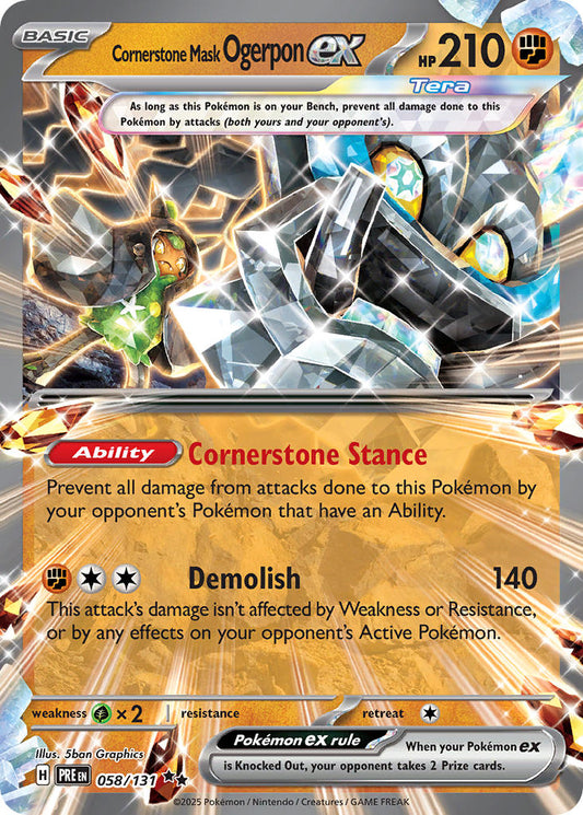 Cornerstone Mask Ogerpon ex | Prismatic Evolutions 058/131