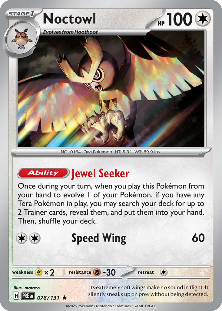 Noctowl | Prismatic Evolutions 078/131