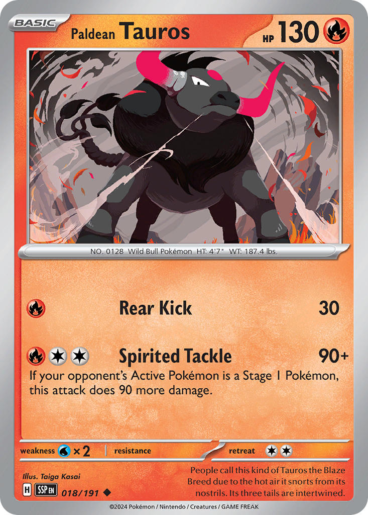 Paldean Tauros | Surging Sparks 018/191