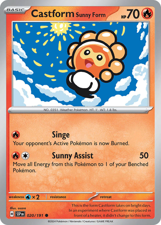 Castform Sunny Form | Surging Sparks 020/191