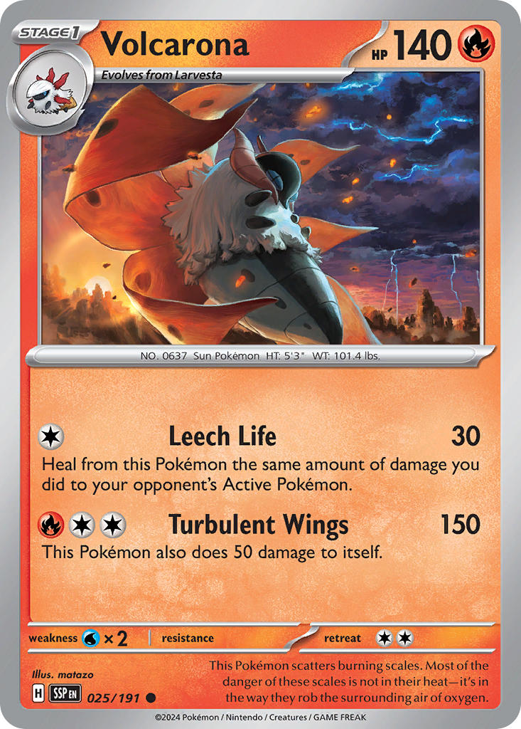 Volcarona | Surging Sparks 025/191