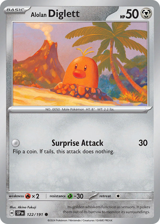 Alolan Diglett | Surging Sparks 122/191