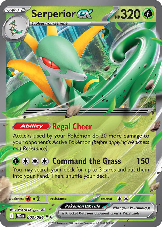 Serperior ex | Black Bolt 03/86