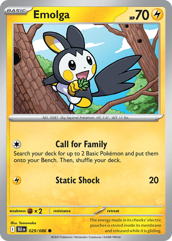 Emolga | Black Bolt 29/86