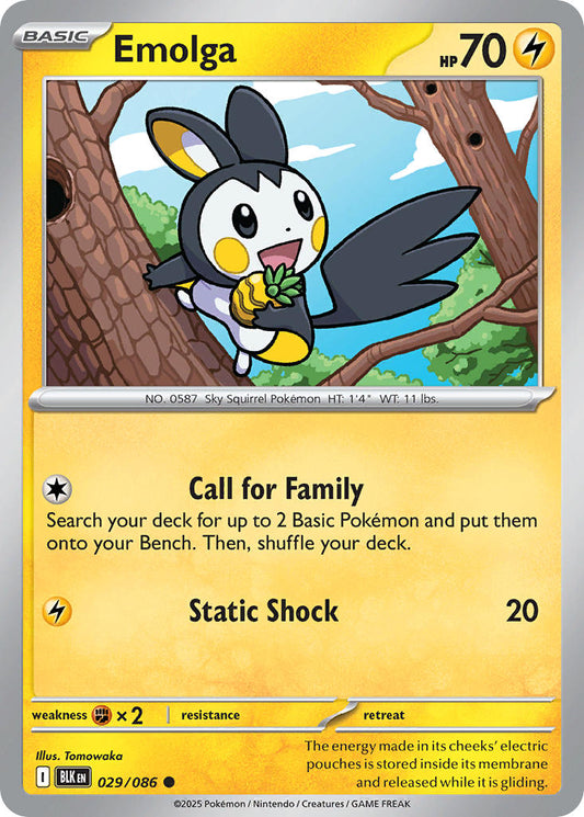 Emolga | Black Bolt 29/86