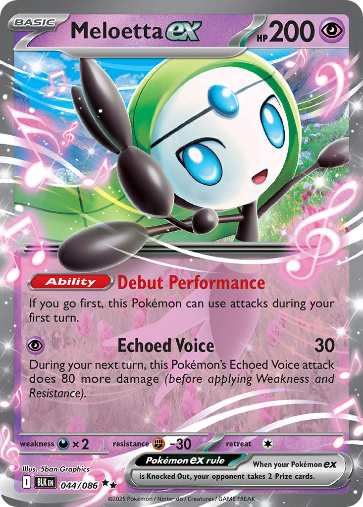 Meloetta ex | Black Bolt 44/86