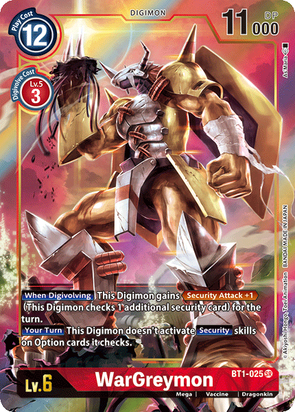 WarGreymon BT1-025 (Alternate Art)