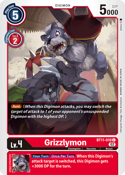 Grizzlymon BT11-010