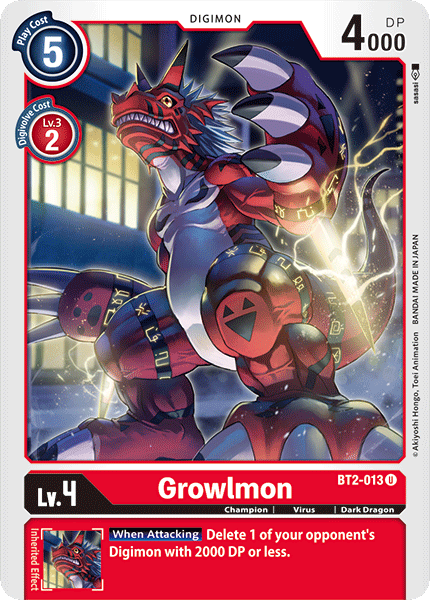 Growlmon BT2-013
