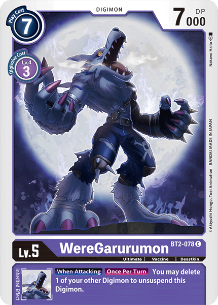 WereGarurumon BT2-078