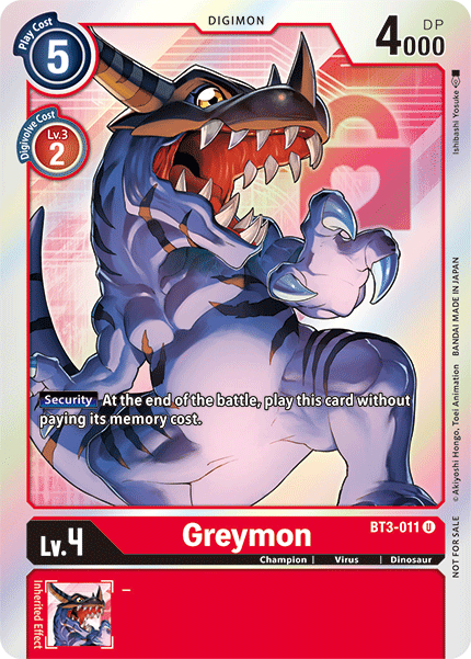 Greymon BT3-011 (Alternate Art)