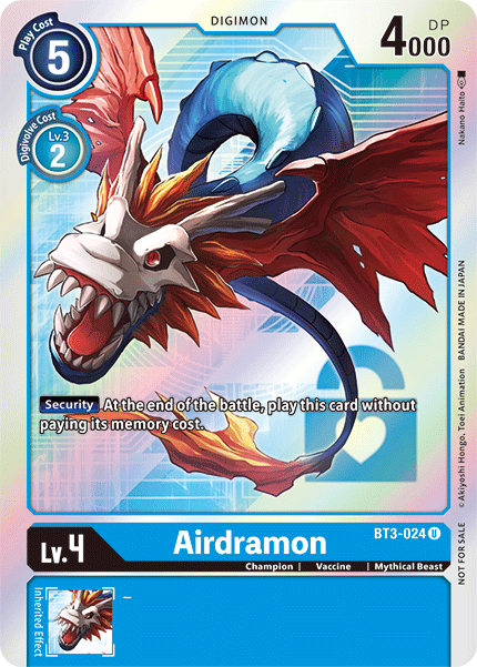 Airdramon BT3-024 (Alternate Art)