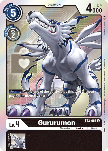 Gururumon BT3-065 (Alternate Art)