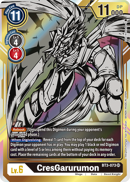 CresGarurumon BT3-073 (Alternate Art)
