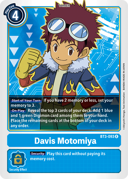 Davis Motomiya BT3-093