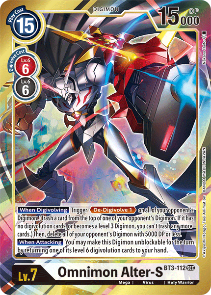 Omnimon Alter-S BT3-112 (Alternate Art)