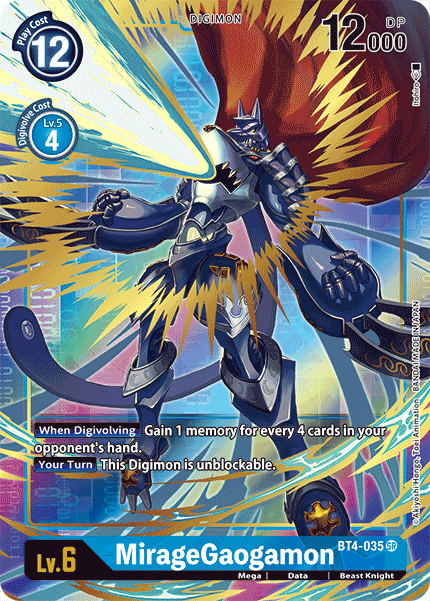 MirageGaogamon BT4-035 (Alternate Art)