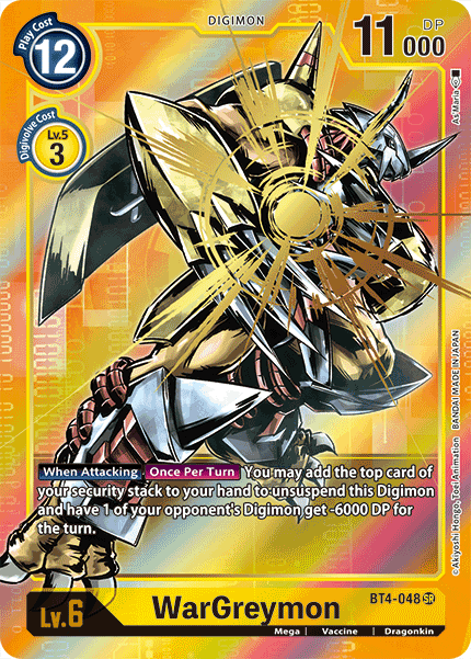 WarGreymon BT4-048 (Alternate Art)