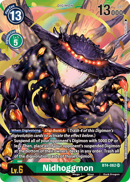 Nidhoggmon BT4-062 (Alternate Art)