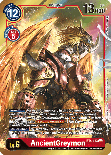 AncientGreymon BT4-113 (Alternate Art)