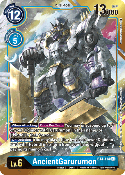 AncientGarurumon BT4-114 (Alternate Art)