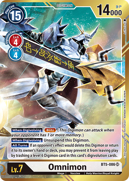 Omnimon BT5-086 (Alternate Art)