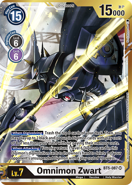 Omnimon Zwart BT5-087 (Alternate Art)