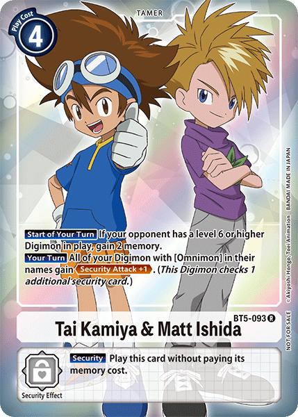 Tai Kamiya & Matt Ishida BT5-093 (Alternate Art)