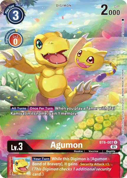 Agumon BT6-007 (Alternate Art)