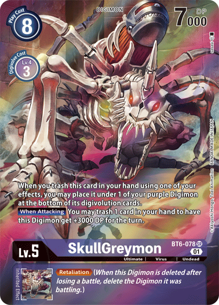 SkullGreymon BT6-078 (Alternate Art)