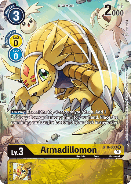 Armadillomon BT8-033 (Alternate Art)