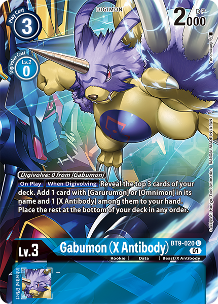Gabumon (X Antibody) BT9-020 (Alternate Art)