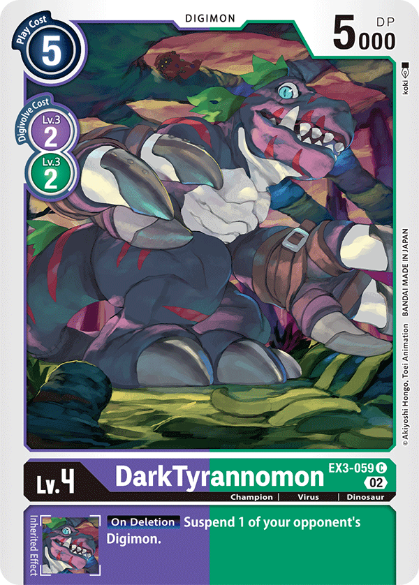 DarkTyrannomon EX3-059