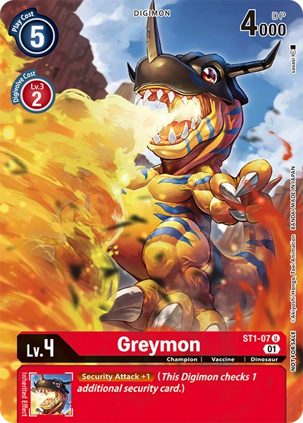 Greymon ST1-07 BT11 Pre-Release Promo