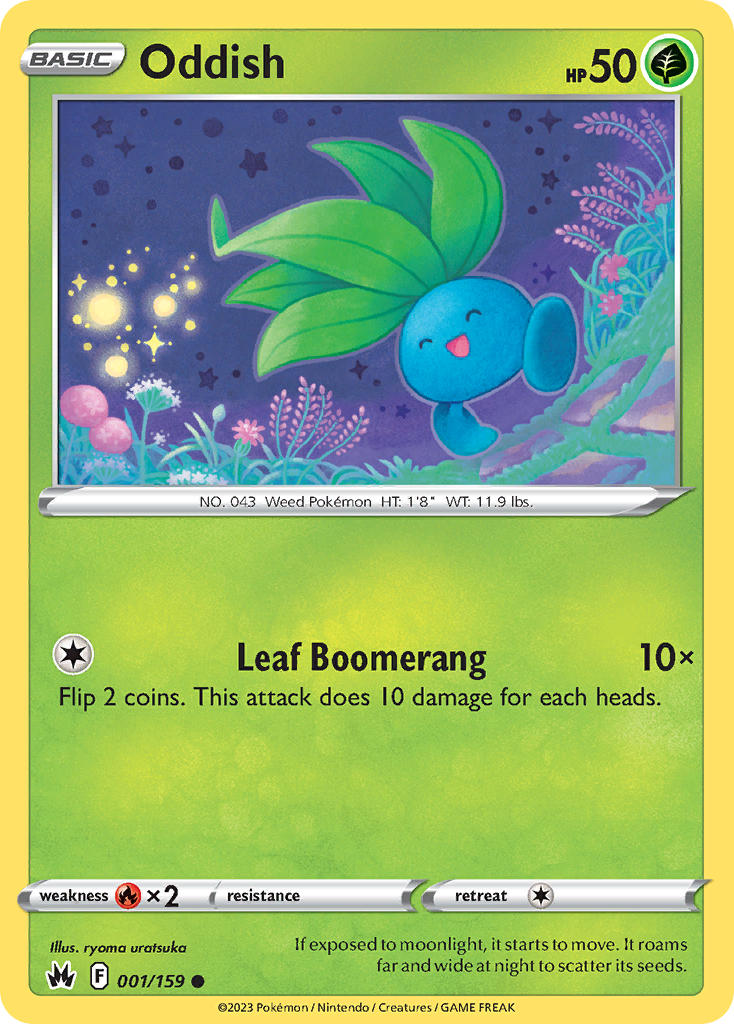 Oddish | Crown Zenith 001/159