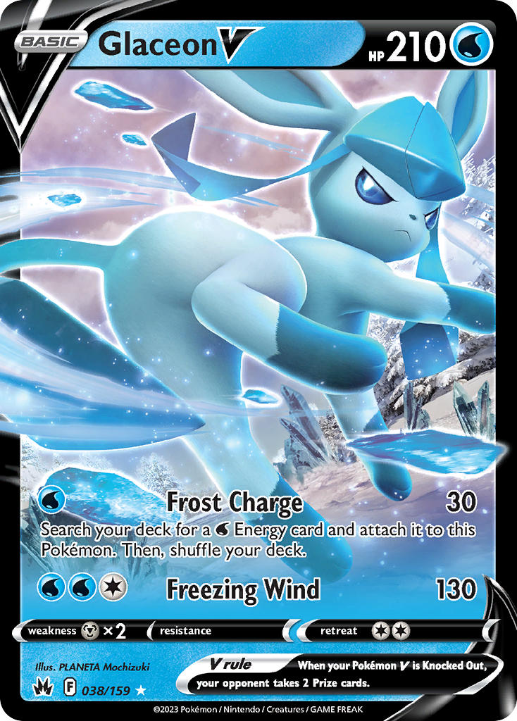 Glaceon V | Crown Zenith 038/159