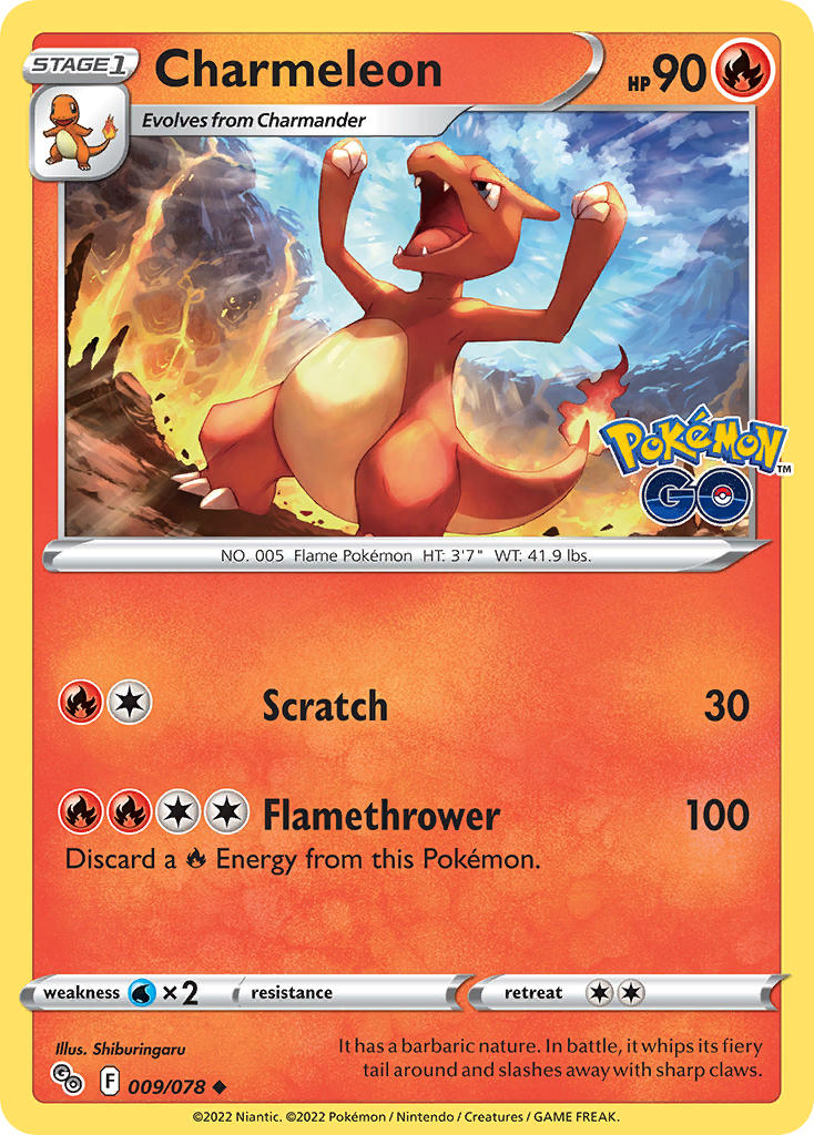 Charmeleon | Pokemon Go 009/078