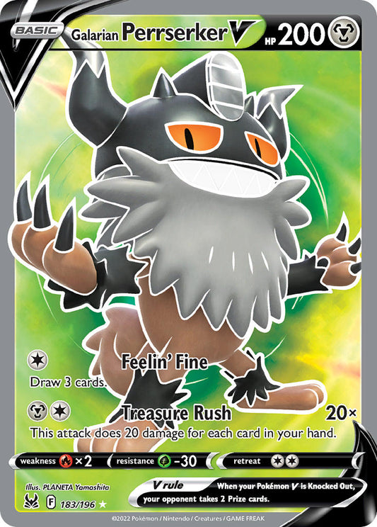 Galarian Perrserker V | Lost Origin 183/196