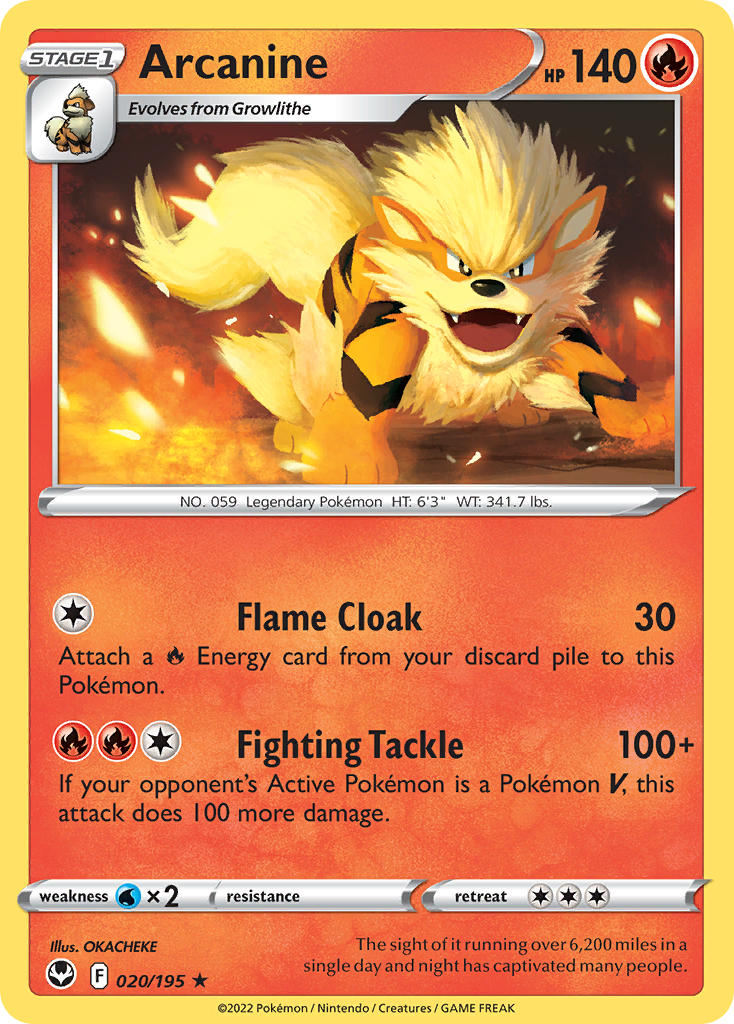 Arcanine | Silver Tempest 020/195