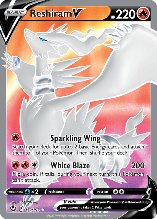 Reshiram V | Silver Tempest 172/195