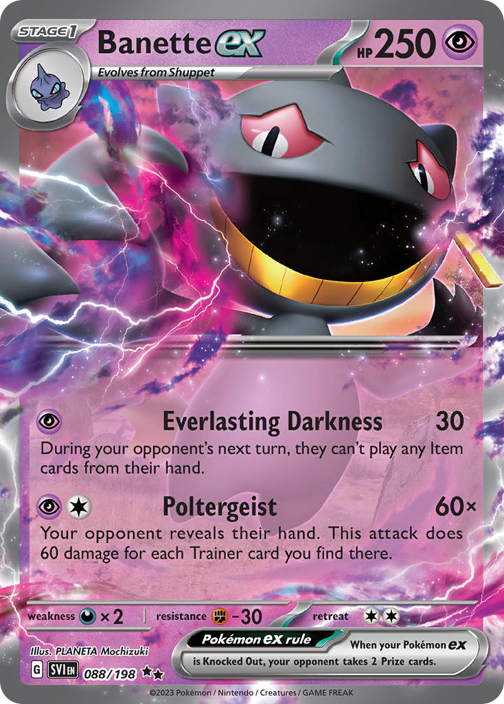 Banette ex | Scarlet & Violet Base Set 088/198