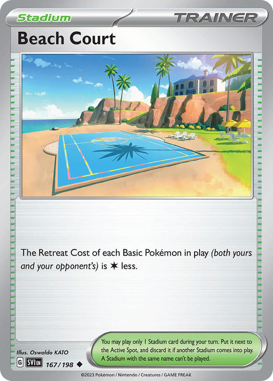Beach Court | Scarlet & Violet Base Set 167/198